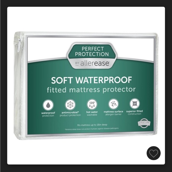 Allerease Queen Perfect Protection waterproof fitted mattress protector - Picture 1 of 2